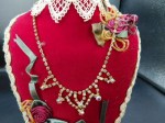 rhinestone necklace set